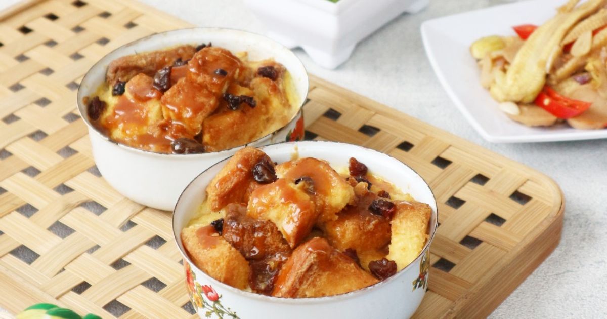 Puding Roti Tawar